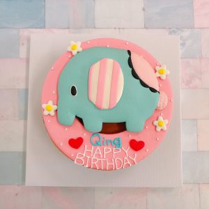 台北客製化生日蛋糕推薦，憂傷馬戲團之大象造型蛋糕