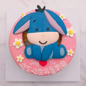 Q版屹耳造型生日蛋糕，驢子客製化宅配蛋糕推薦