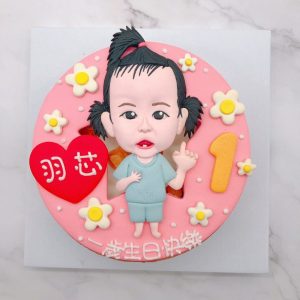 寶寶人像造型蛋糕推薦，台北週歲生日蛋糕宅配訂購