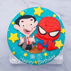 蜘蛛人生日蛋糕推薦，豆豆先生造型蛋糕宅配