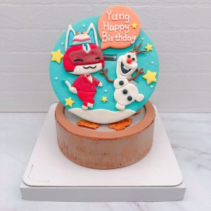 動物森友會阿一造型蛋糕推薦，雪寶生日蛋糕作品分享