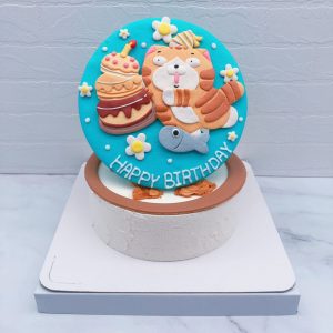 白爛貓生日蛋糕手作推薦，客製化造型蛋糕作品分享