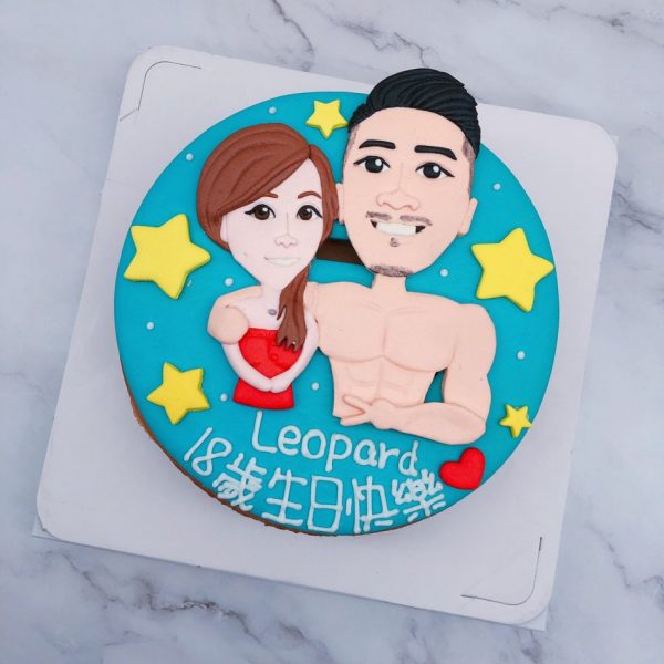 台北人像照片蛋糕推薦，Q版人像造型生日蛋糕宅配
